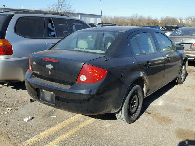 1G1AK55F367725688 - 2006 CHEVROLET COBALT LS BLACK photo 4