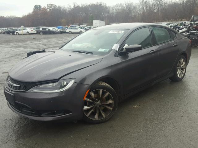 1C3CCCBB3FN649571 - 2015 CHRYSLER 200 S GRAY photo 2