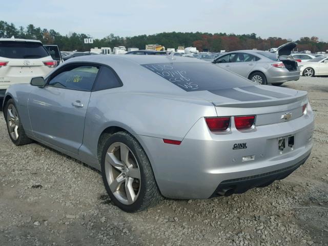 2G1FC1E34C9131610 - 2012 CHEVROLET CAMARO LT SILVER photo 3