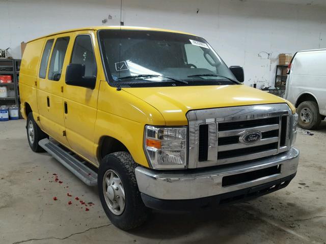 1FTNE2EW5EDA13889 - 2014 FORD ECONOLINE YELLOW photo 1