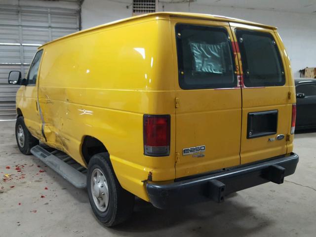 1FTNE2EW5EDA13889 - 2014 FORD ECONOLINE YELLOW photo 3