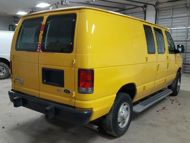 1FTNE2EW5EDA13889 - 2014 FORD ECONOLINE YELLOW photo 4