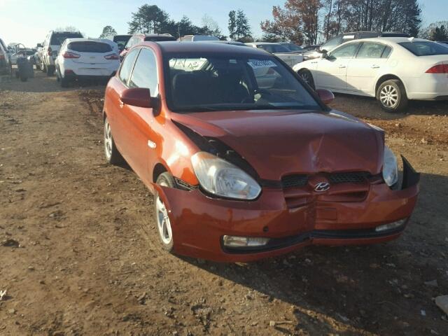 KMHCN36C99U113352 - 2009 HYUNDAI ACCENT SE ORANGE photo 1