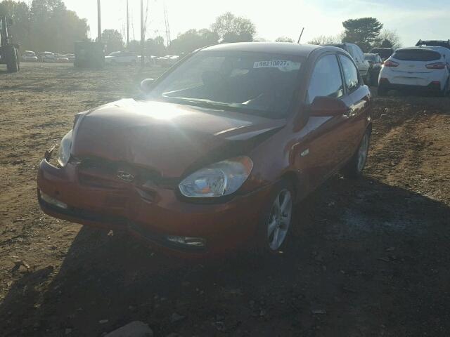 KMHCN36C99U113352 - 2009 HYUNDAI ACCENT SE ORANGE photo 2