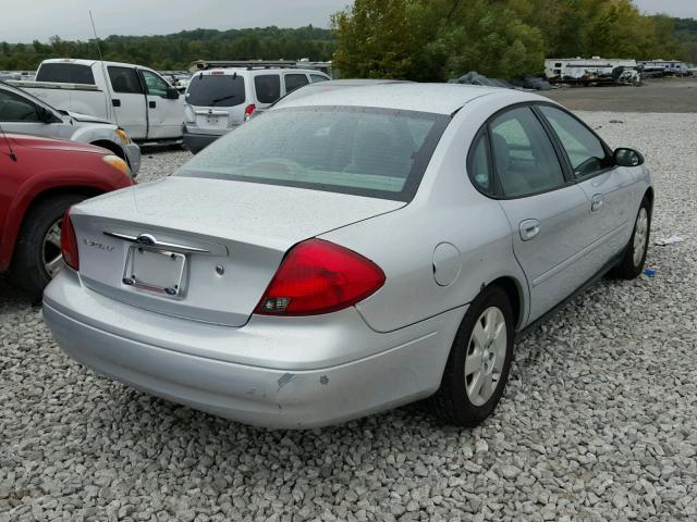 1FAFP52U0YG279896 - 2000 FORD TAURUS LX SILVER photo 4