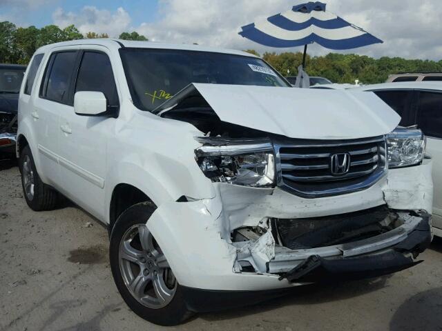 5FNYF3H78FB002383 - 2015 HONDA PILOT EXLN WHITE photo 1