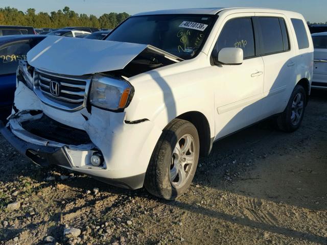 5FNYF3H78FB002383 - 2015 HONDA PILOT EXLN WHITE photo 2