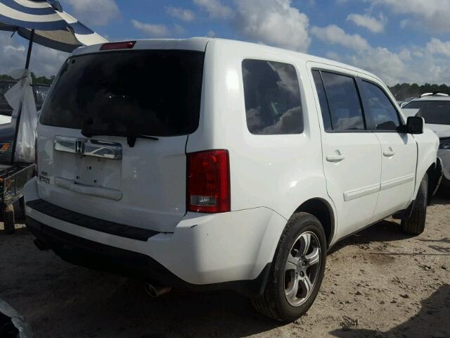 5FNYF3H78FB002383 - 2015 HONDA PILOT EXLN WHITE photo 4