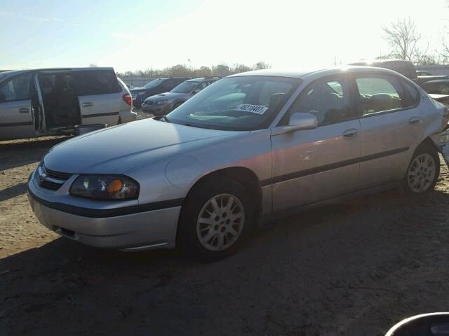 2G1WF52E549396896 - 2004 CHEVROLET IMPALA SILVER photo 2