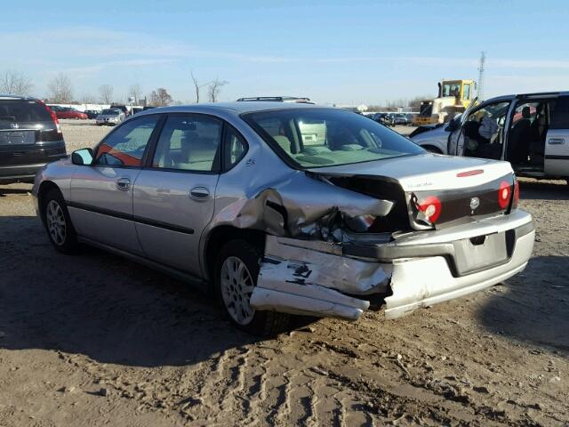 2G1WF52E549396896 - 2004 CHEVROLET IMPALA SILVER photo 3