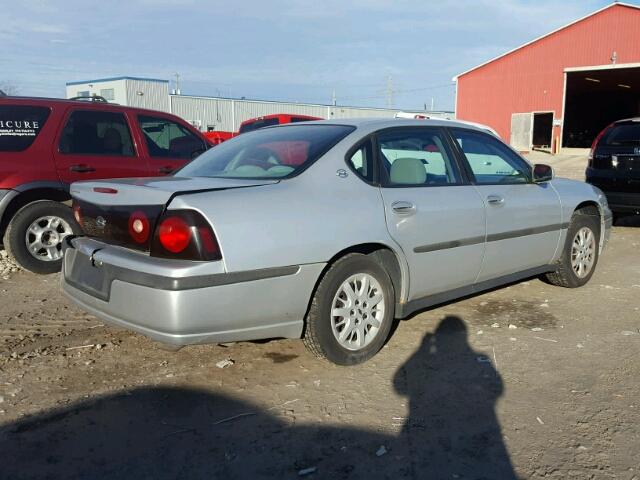 2G1WF52E549396896 - 2004 CHEVROLET IMPALA SILVER photo 4