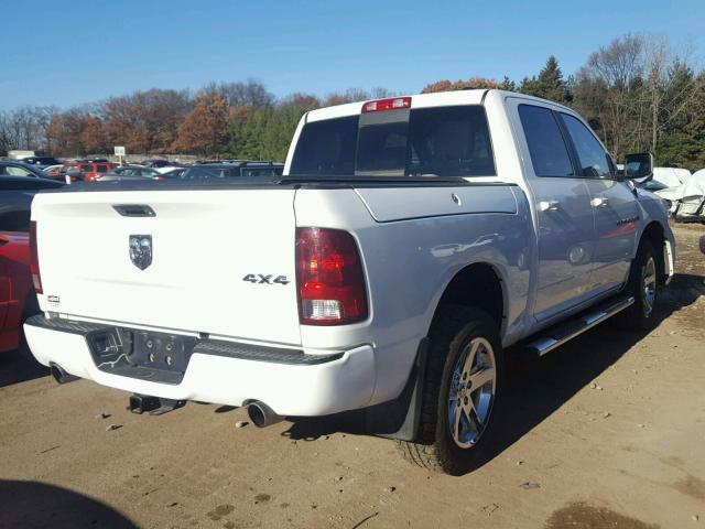 1C6RD7MT1CS215010 - 2012 DODGE RAM 1500 S WHITE photo 4