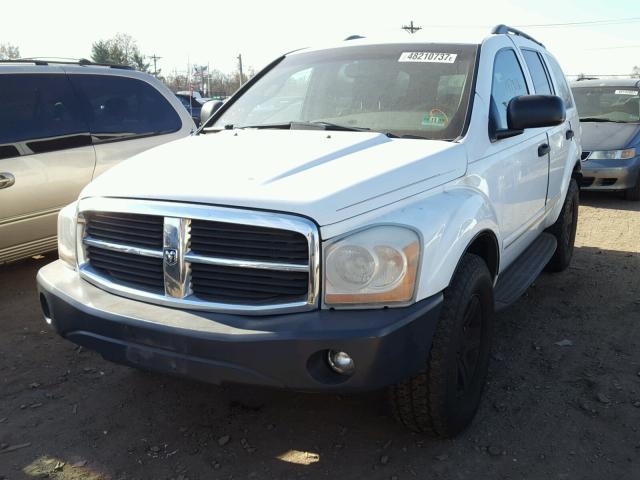 1D4HB58D15F584353 - 2005 DODGE DURANGO LI WHITE photo 2