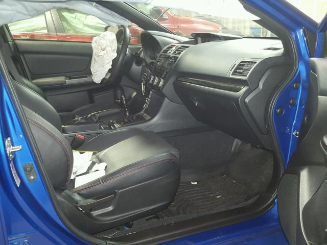 JF1VA1G68F9831047 - 2015 SUBARU WRX LIMITE BLUE photo 5