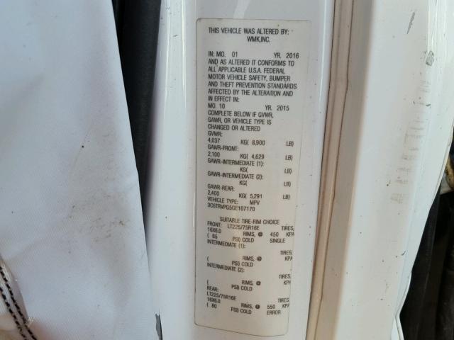 3C6TRVPG5GE107170 - 2016 RAM PROMASTER Ağ foto 10