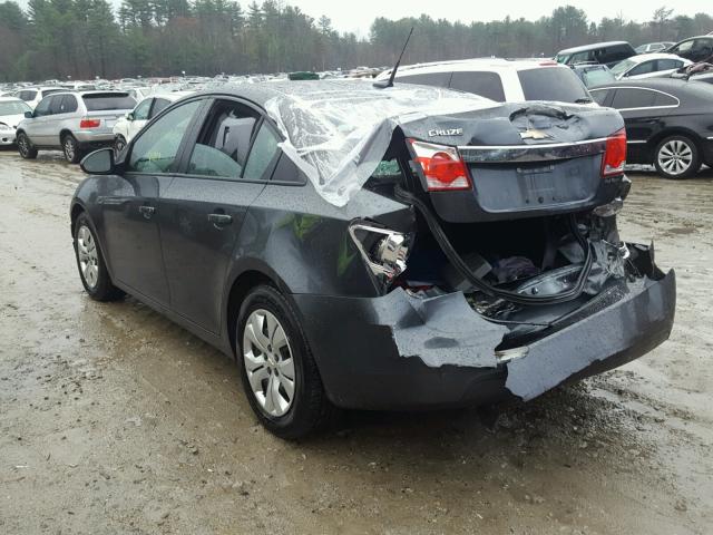 1G1PA5SG8D7179946 - 2013 CHEVROLET CRUZE LS GRAY photo 3