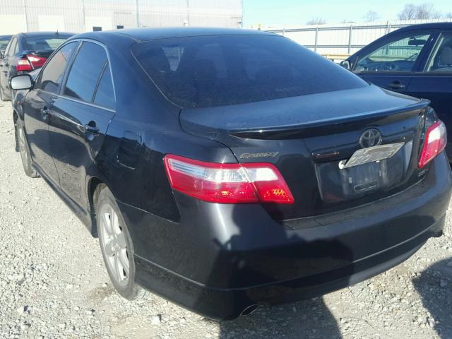 4T1BK46K07U520555 - 2007 TOYOTA CAMRY NEW BLACK photo 3