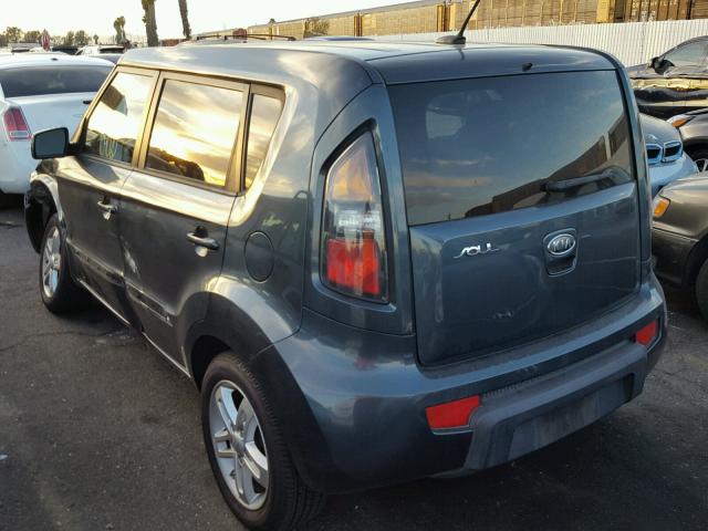 KNDJT2A23B7260149 - 2011 KIA SOUL + GRAY photo 3