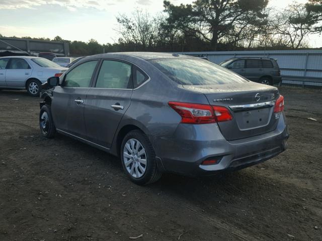 3N1AB7AP2HY315261 - 2017 NISSAN SENTRA S GRAY photo 3