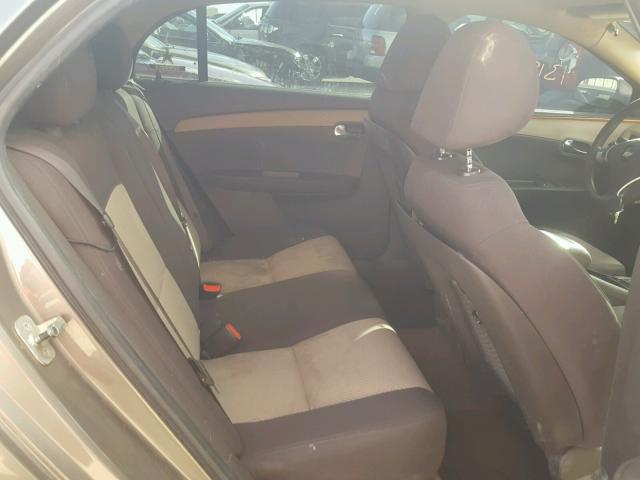 1G1ZC5E00AF324710 - 2010 CHEVROLET MALIBU 1LT ყავისფერი ფოტო 6