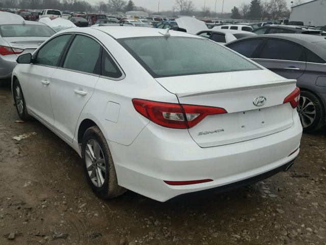 5NPE24AF8GH348426 - 2016 HYUNDAI SONATA SE WHITE photo 3