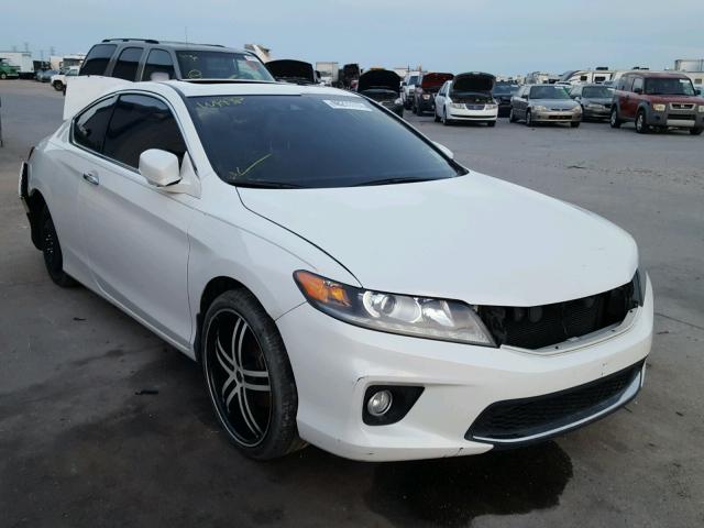 1HGCT2B88EA007056 - 2014 HONDA ACCORD EXL WHITE photo 1