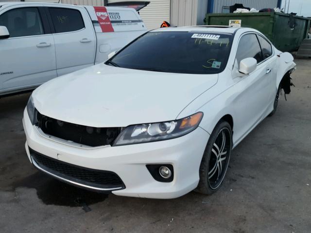 1HGCT2B88EA007056 - 2014 HONDA ACCORD EXL WHITE photo 2