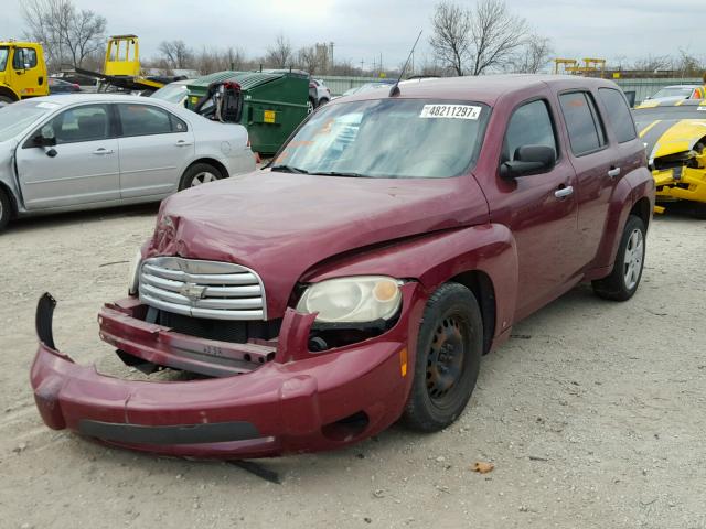 3GNDA13D77S629705 - 2007 CHEVROLET HHR LS MAROON photo 2