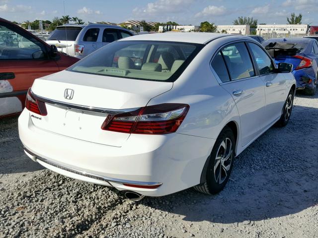 1HGCR2F32HA273528 - 2017 HONDA ACCORD LX WHITE photo 4