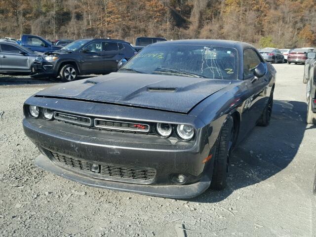 2C3CDZFJ2GH148621 - 2016 DODGE CHALLENGER GRAY photo 2