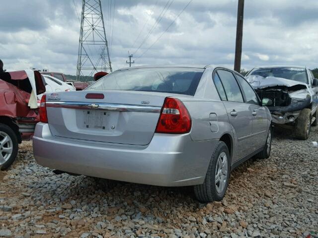 1G1ZS51F16F278051 - 2006 CHEVROLET MALIBU LS ვერცხლისფერი ფოტო 4