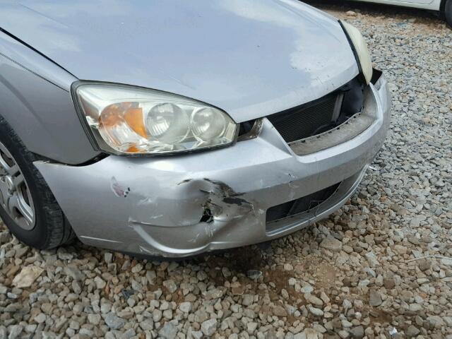 1G1ZS51F16F278051 - 2006 CHEVROLET MALIBU LS ვერცხლისფერი ფოტო 9