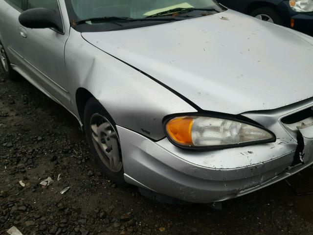 1G2NF52E14M598080 - 2004 PONTIAC GRAND AM S GRAY photo 9