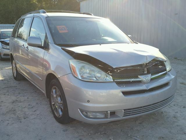 5TDZA22C65S281619 - 2005 TOYOTA SIENNA XLE SILVER photo 1