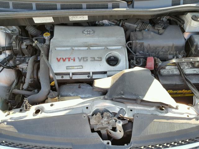 5TDZA22C65S281619 - 2005 TOYOTA SIENNA XLE SILVER photo 7