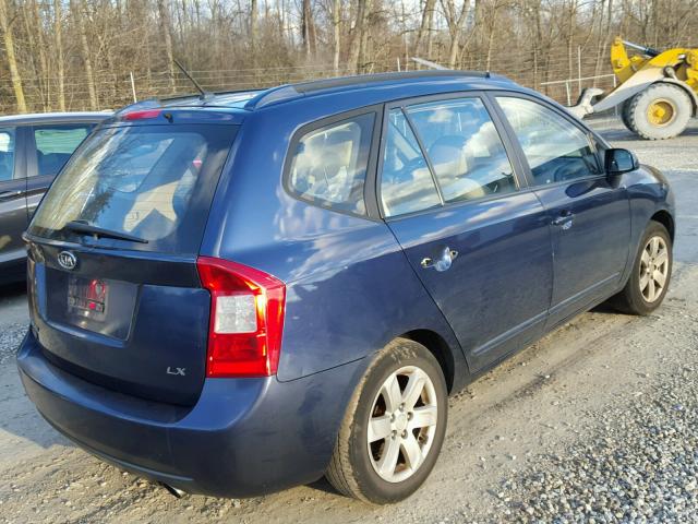 KNAFG525477032511 - 2007 KIA RONDO BASE BLUE photo 4