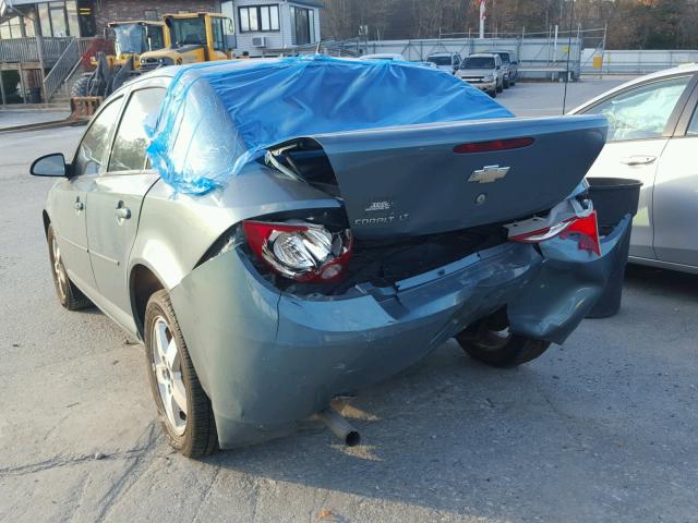 1G1AT58H097201543 - 2009 CHEVROLET COBALT LT GREEN photo 3