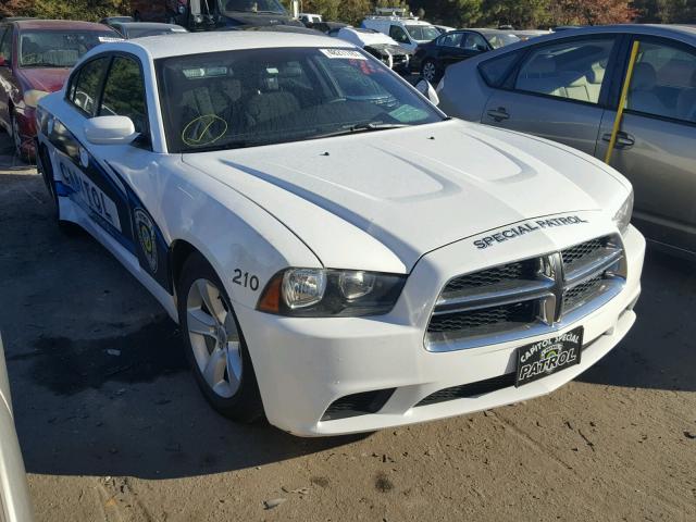 2C3CDXBG6DH529575 - 2013 DODGE CHARGER SE WHITE photo 1