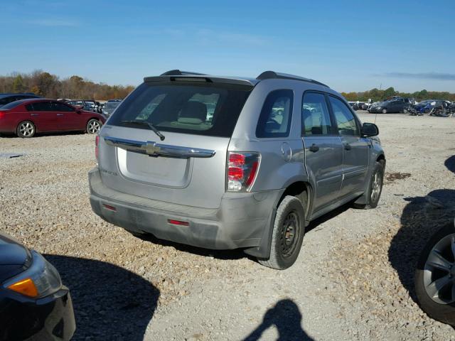 2CNDL13F656010069 - 2005 CHEVROLET EQUINOX LS SILVER photo 4