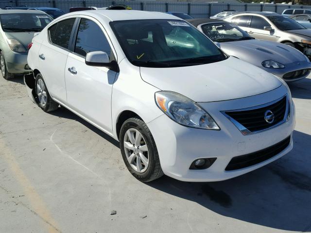 3N1CN7APXDL850488 - 2013 NISSAN VERSA S WHITE photo 1