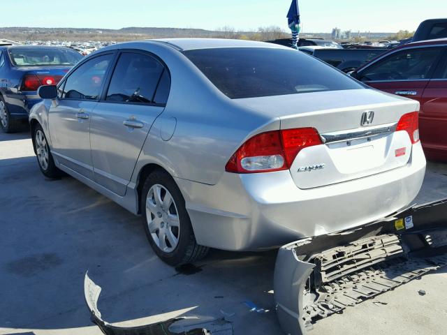 2HGFA1F58BH530720 - 2011 HONDA CIVIC LX SILVER photo 3