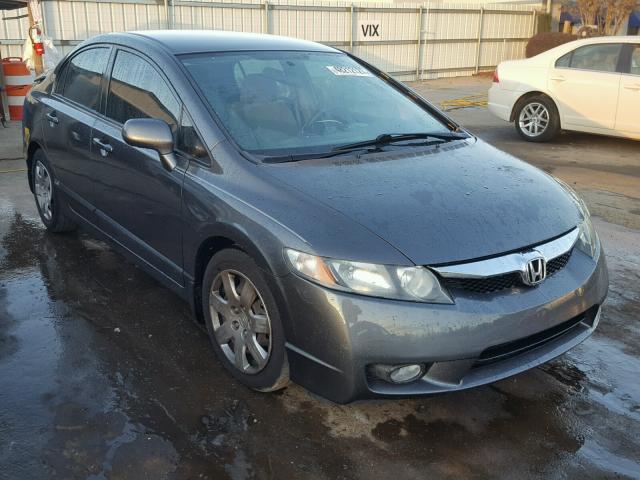 2HGFA16569H362036 - 2009 HONDA CIVIC LX GRAY photo 1