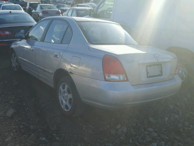 KMHDN45D72U262899 - 2002 HYUNDAI ELANTRA GL SILVER photo 3