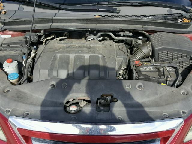 5FNRL38765B051674 - 2005 HONDA ODYSSEY EX RED photo 7