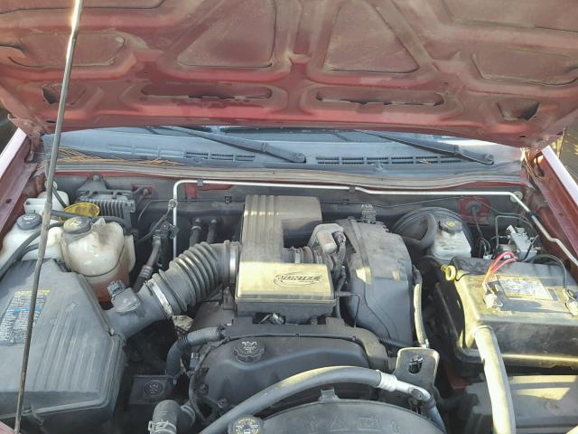 1GCCS136558137117 - 2005 CHEVROLET COLORADO BURGUNDY photo 7