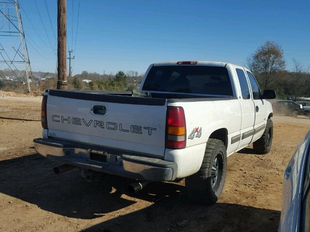 2GCEK19T5Y1151211 - 2000 CHEVROLET SILVERADO WHITE photo 4