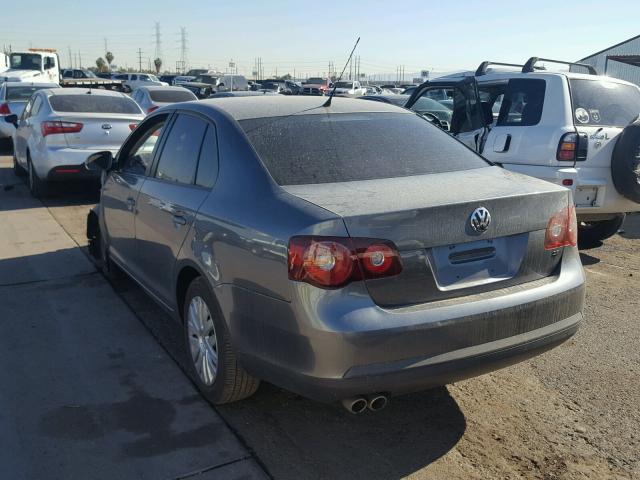 3VWJZ7AJ0AM005320 - 2010 VOLKSWAGEN JETTA S Boz foto 3