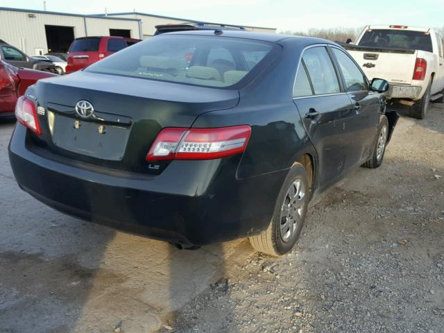 4T1BF3EK9BU613941 - 2011 TOYOTA CAMRY BASE GREEN photo 4