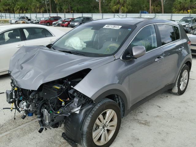 KNDPM3AC1H7097404 - 2017 KIA SPORTAGE L GRAY photo 2