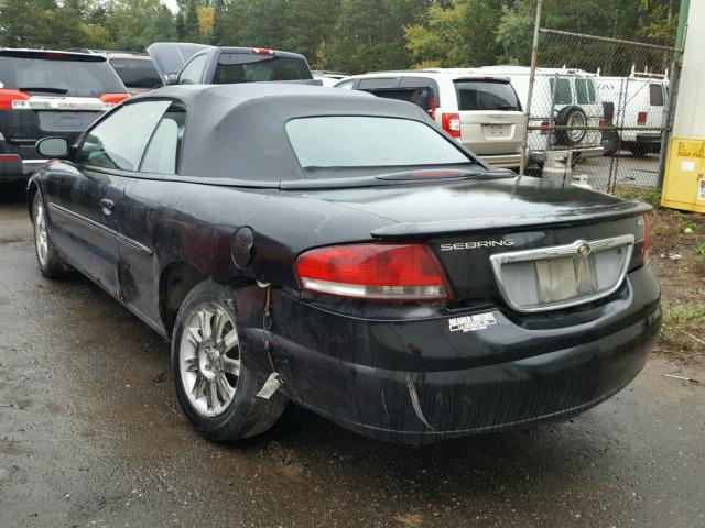 1C3EL75T53N543378 - 2003 CHRYSLER SEBRING GT BLACK photo 3